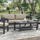 Lotus Sofa & Coffee Table Set Model Gm-1049Bk-2Pk-Table By Furniture Of America